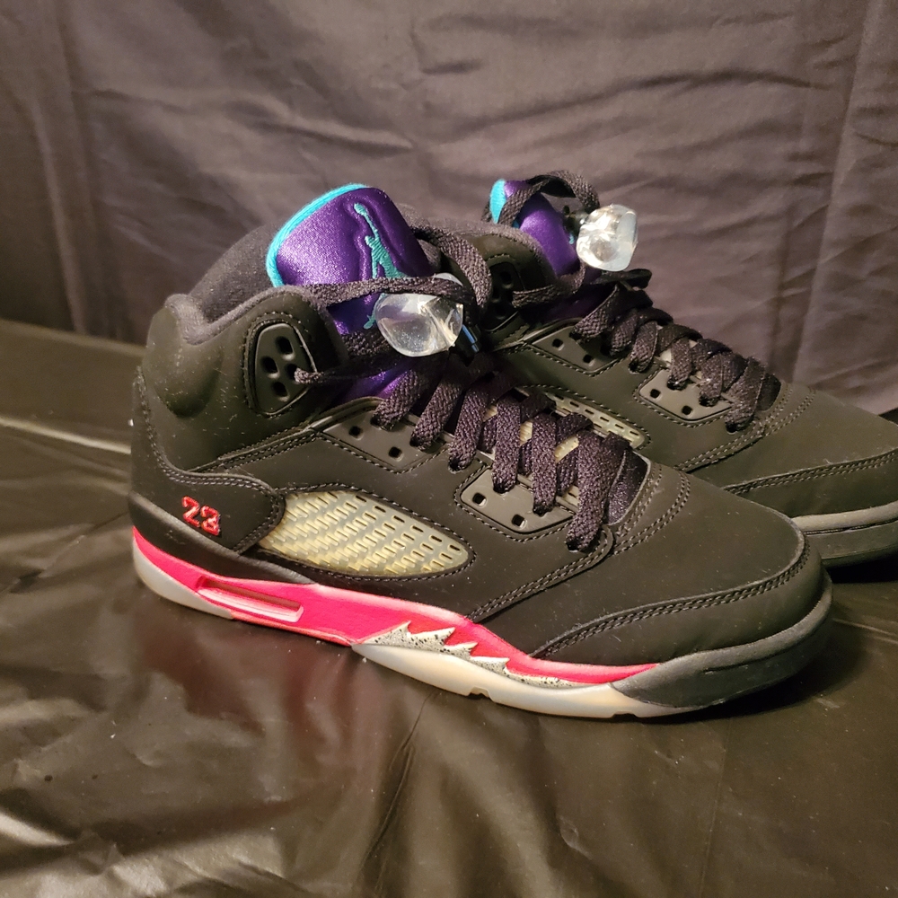 Black and Pink Sneakers